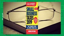 [NEW RELEASES]  J.K. Lasser's Small Business Taxes 2019: Your Complete Guide to a Better Bottom