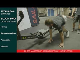 SailGP Workout // Conditioning // Burpee Jump Over