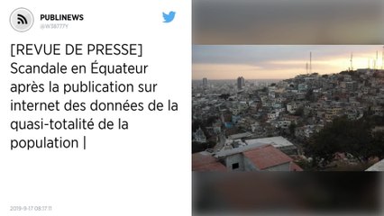 Équateur : Les données de millions de personnes publiées sur internet