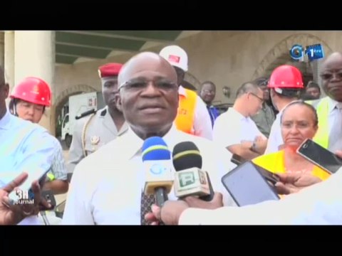 RTG/Visite du chantier de l’assemblée nationale par le président de cette institution