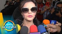 Lucía Méndez no quiso hablar de supuesta boda entre Vero Castro y Yolanda Andrade.| Venga La Alegría