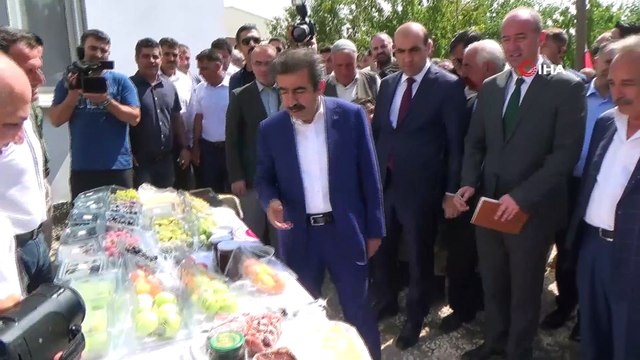 Vali Güzeloğlu, üzüm hasadı yapan çiftçilerle bir araya geldi