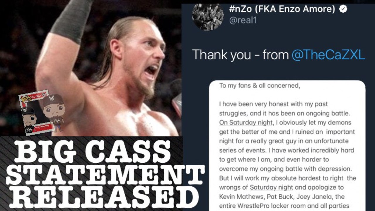 Big Cass Releases Statement of Incident Apologizing To AEW Joey Janela,WWE Pat Buck & Others + Battle with Mental Heath Depression