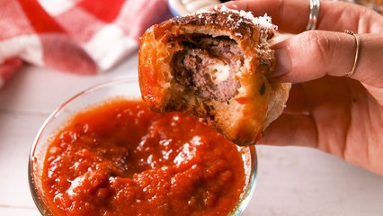 These Cheesy Meatball Bombs Are A Dream Come True