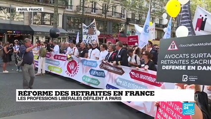 Les professions libérales dans la rue pour le maintien des retraites autonomes