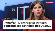 JT Breton du 17 septembre 2019 : L’entreprise Kritsen reprend ses activités début 2020