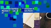 Certified Ophthalmic Technician Exam Review Manual  Best Sellers Rank : #1