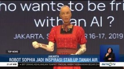 Robot Sophia Menyapa Indonesia