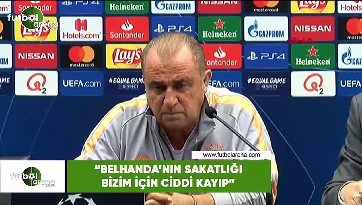 Fatih Terim: "Belhanda'nın eksikliği bizim için ciddi kayıp"