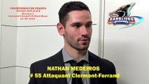 Hockey sur glace Interview Nathan Medeiros 2019-09-14 # 55 Attaquant des Sangliers Arvernes de Clermont-Ferrand,