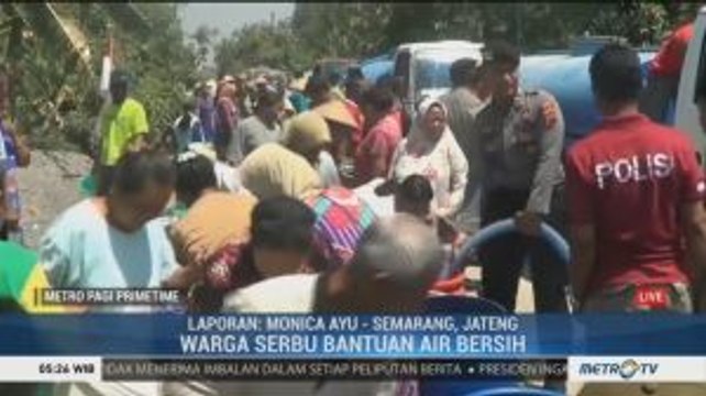 Polda Jateng Distribusikan Bantuan Air Bersih ke Daerah Kekeringan