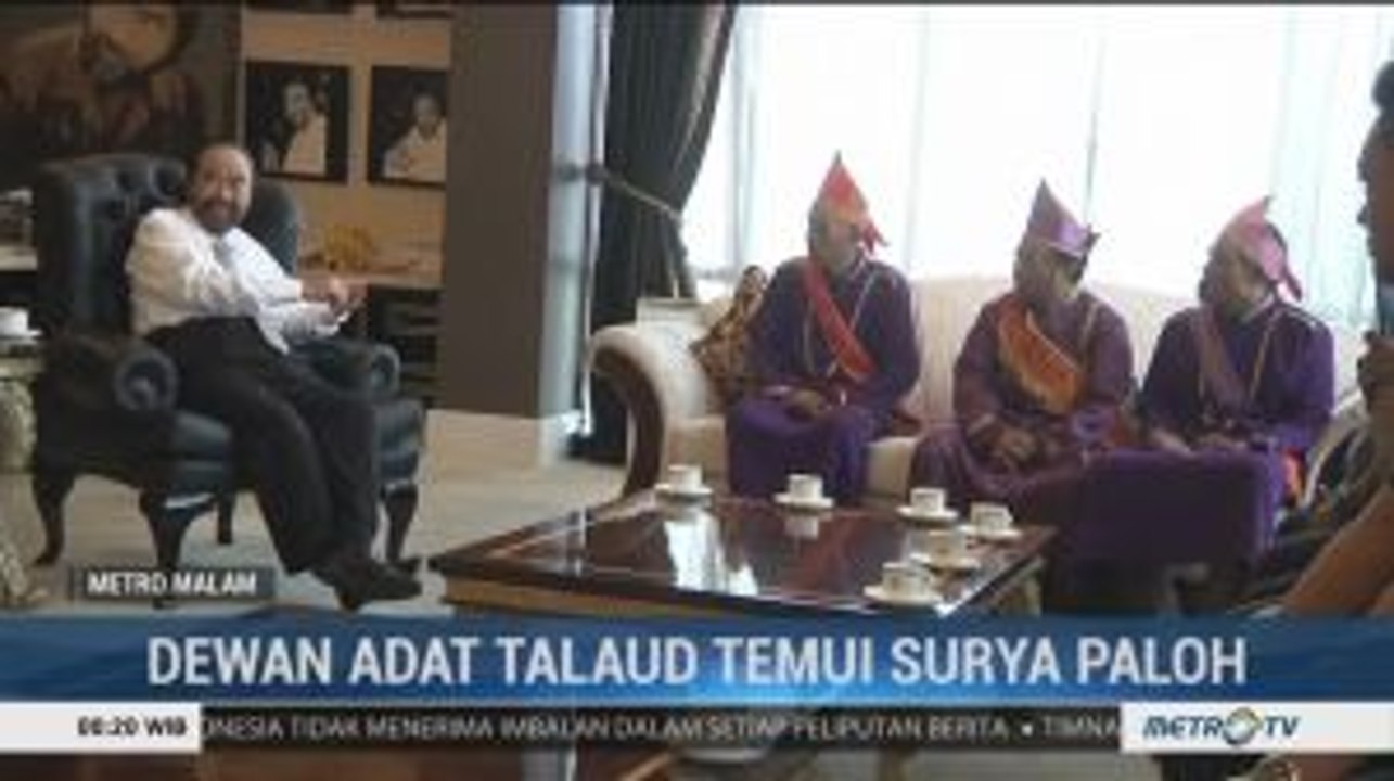 Dewan Adat Talaud Temui Surya Paloh Bahas Polemik Pelantikan Bupati Terpilih