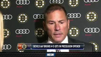 Bruins Drop First Preseason Game To Devils In OT