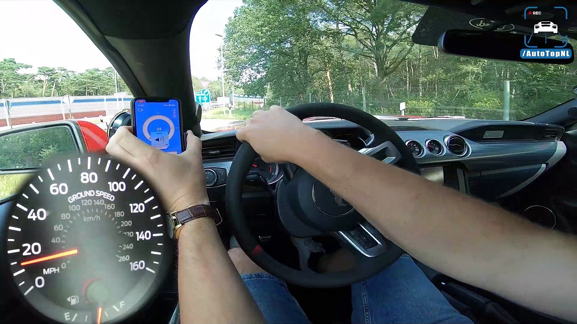 780HP FORD MUSTANG GT SUPERCHARGED on AUTOBAHN (No Speed Limit) by AutoTopNL