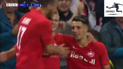 Salzburg vs Genk 6  -  2 Highlights Összefoglaló Resumes Goles 17 09 2019 HD