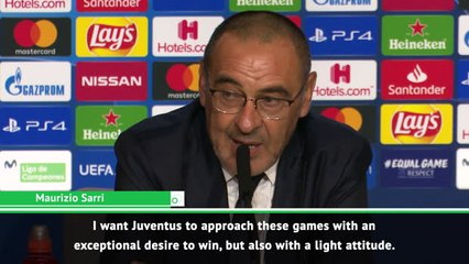 Sarri wants to stop UCL 'obsession' at Juventus