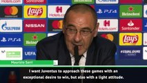 Sarri wants to stop UCL 'obsession' at Juventus