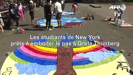 Les jeunes de New York se préparent pour la marche pour le climat du 20 septembre