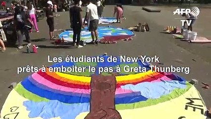 Les jeunes de New York se préparent pour la marche pour le climat du 20 septembre