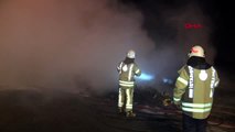 Kuzey marmara otoyolu'nda tır'ın dorsesi alev alev yandı