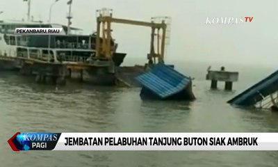 Jembatan Pelabuhan Tanjung Buton Siak Ambruk, 4 Orang Tercebur