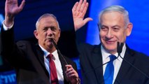 Israel election: Exit polls show Netanyahu trails rival Gantz