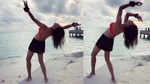 Sushmita Sen looks super glamorous while dancing in mini skirt; Check out | FilmiBeat
