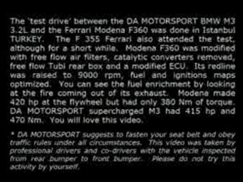Cars - bmw m3 turbo vs ferrari modena