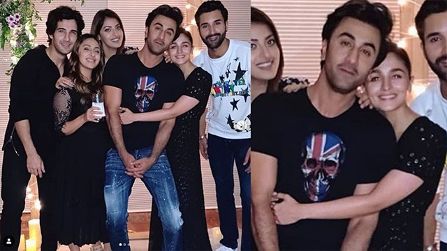 Alia Bhatt HUGS Ranbir Kapoor in Akansha Ranjan birthday party | FilmiBeat