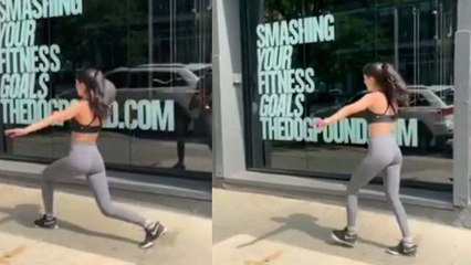 Navya Naveli Nanda’s workout in New York streets;Watch video | FilmiBeat