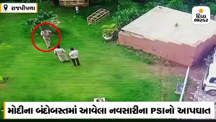 મોટાભાઇએ કેમેરાનું બટન દબાવ્યું અને પીએસઆઇએ ટ્રીગર દબાવતા જમીન પર ઢળી પડ્યો, CCTVમાં કેદ