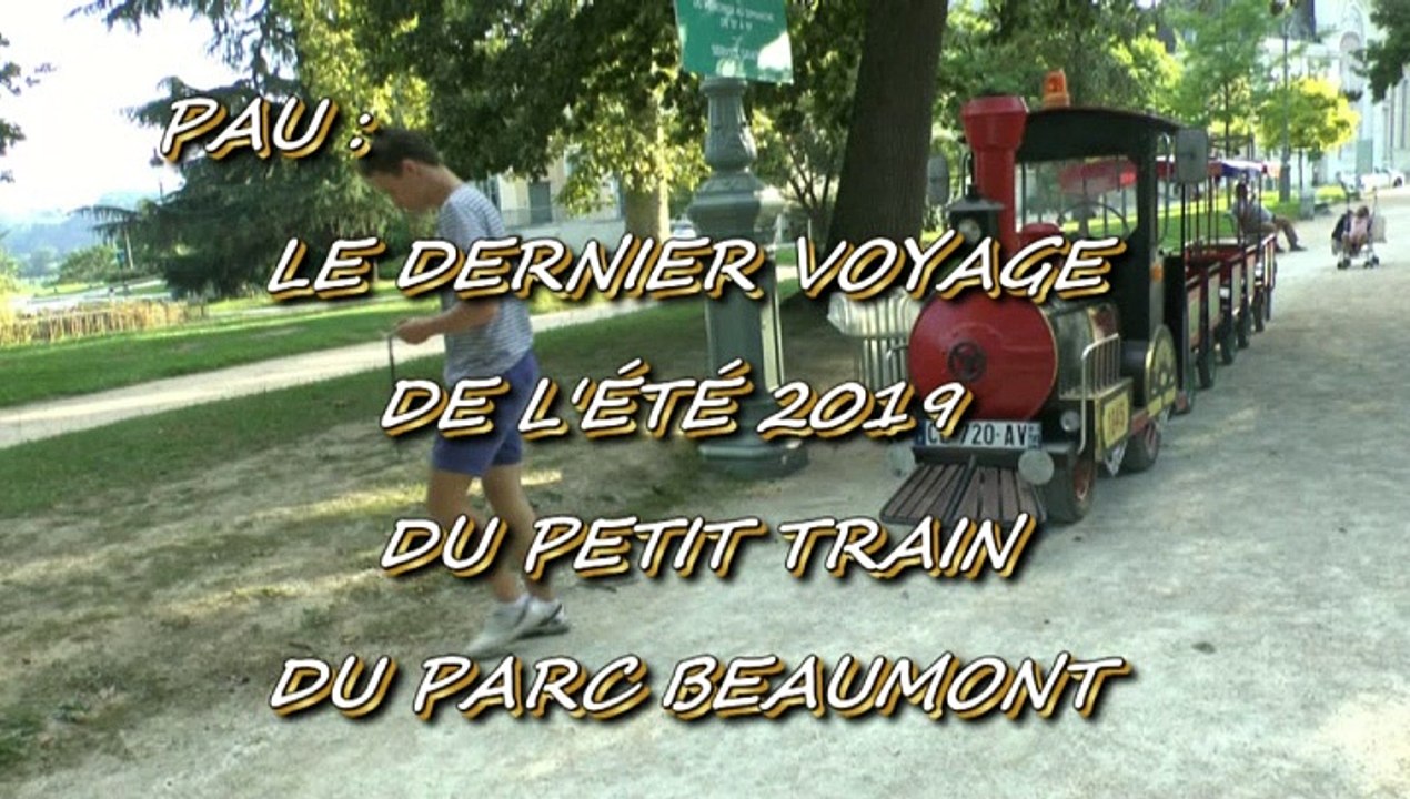 LES SCOOPS DE MICHOU W-D.D. - 28 AOUT 2019 - PAU - LE DERNIER VOYAGE DE L'ÉTÉ 2019 DU PETIT TRAIN DU PARC BEAUMONT.