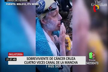 Inglaterra: sobreviviente del cáncer cruza cuatro veces canal de la Mancha