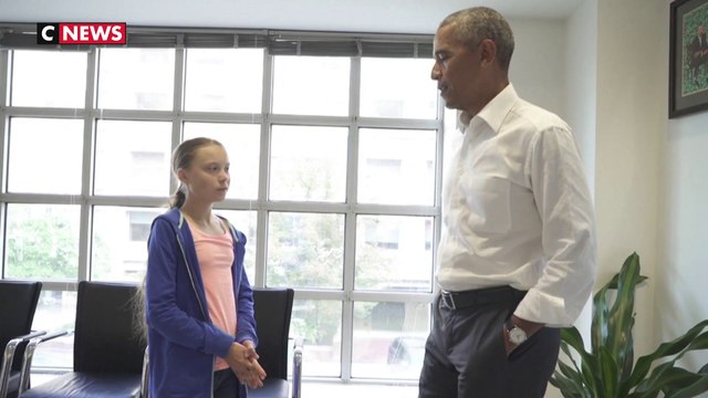 «Toi et moi, on forme une équipe» : Barack Obama a reçu Greta Thunberg à Washington