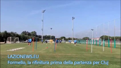 Formello, la rifinitura prima della partenza per Cluj