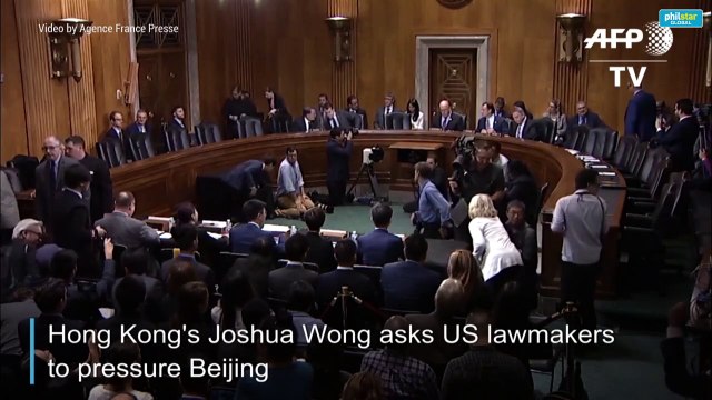 HK's Joshua Wong takes cause to US Congress, urges pressure on Beijing