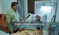 Jenguk ke Rumah Sakit, Fadli Zon Doakan Agar Kivlan Zen Dibebaskan