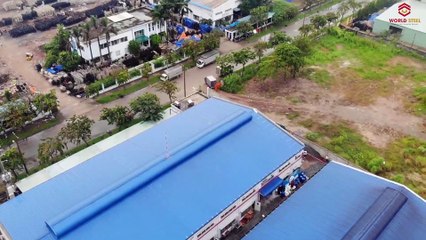Dự án nhà xưởng Thái Bình Dương - WorldSteel - Flycam