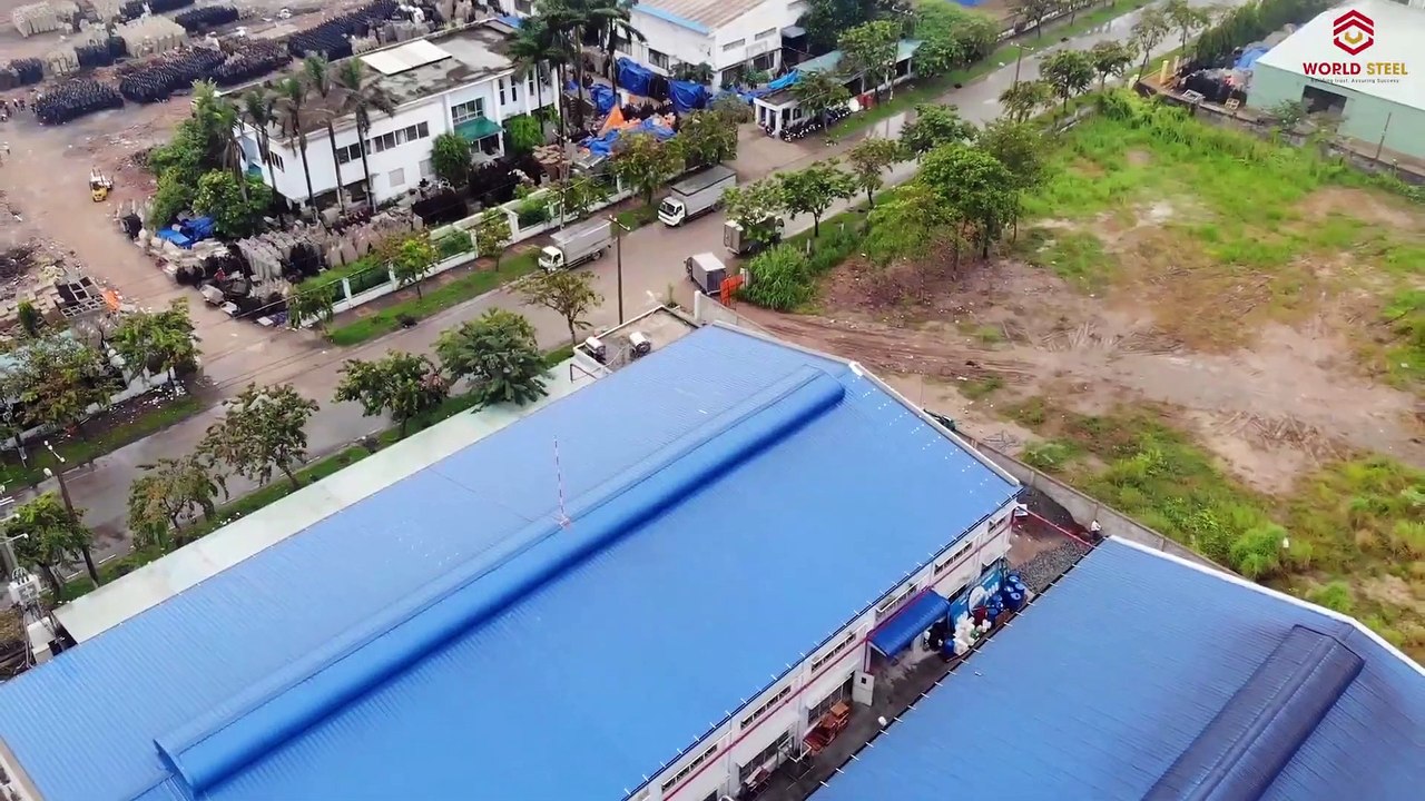 Dự án nhà xưởng Thái Bình Dương - WorldSteel - Flycam