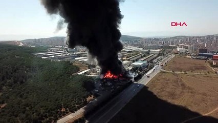 Tuzla'daki yangın havadan görüntülendi aktüel 2