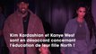 Kim Kardashian et Kanye West en désaccord sur l’éducation de leur fille North