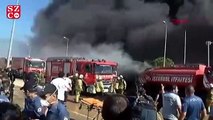 Tuzla'da fabrika yangınında patlama: 1 itfaiye eri yaralı