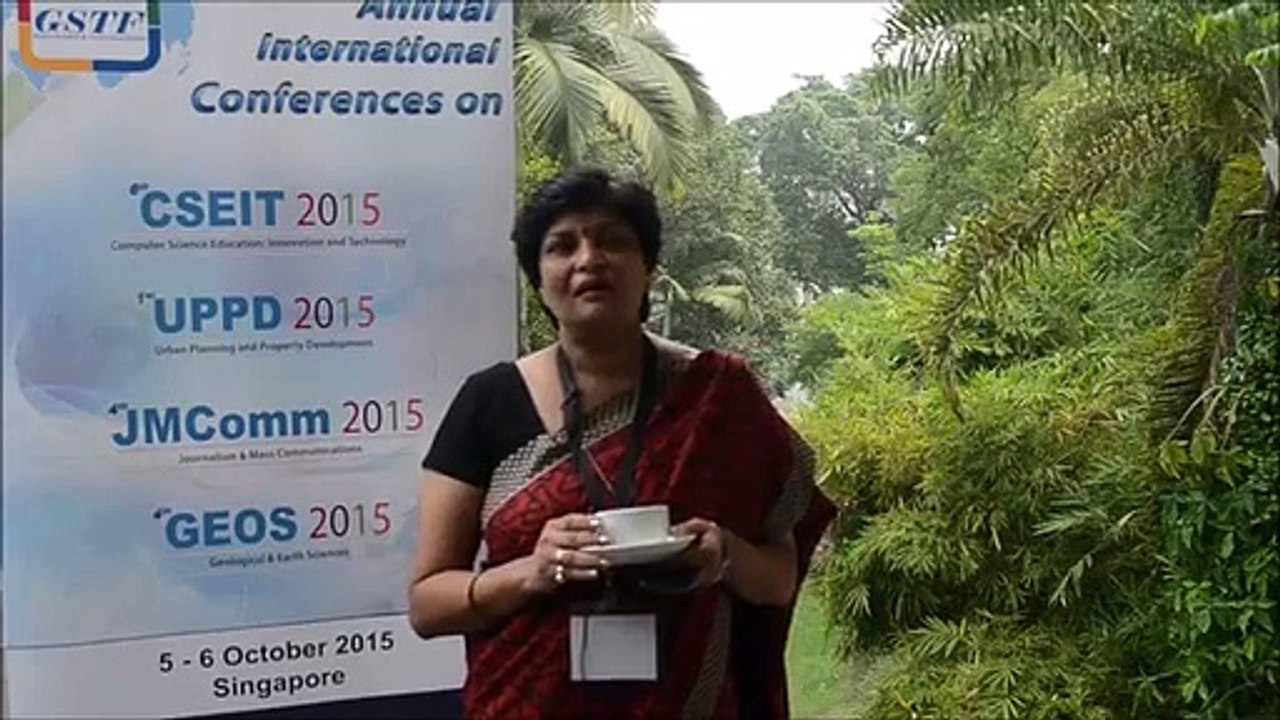 Prof. Archana Rakesh Singh at JMComm Conference 2015 by GSTF Singapore