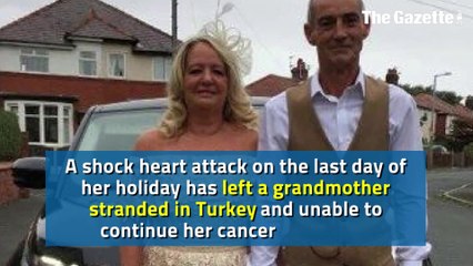 Family's plea to help get mum home to carry on cancer treatment after shock heart attack on holiday