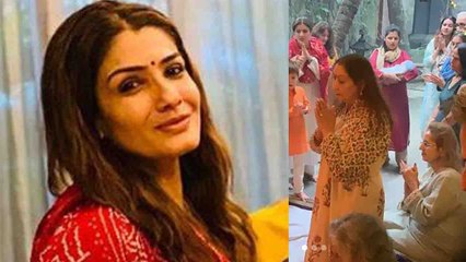 Raveena Tandon becomes Nani, brings home her grand baby | FilmiBeat