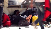Ayvalık'ta 48 düzensiz göçmen Sahil Güvenlik'ten kaçamadı
