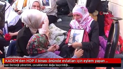 KADEM'den HDP il binası önünde evlatları için eylem yapan ailelere destek ziyareti