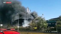 Tuzla'daki fabrika yangınında tanker patladı 3 itfaiye eri yaralandı