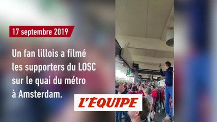 Les fans lillois à Amsterdam - Foot - C1