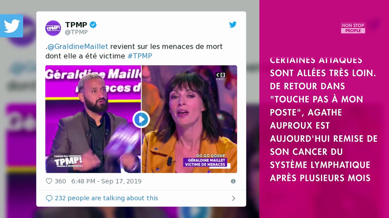 Agathe Auproux : ces effroyables menaces reçues durant son combat contre le cancer